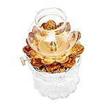 Holibanna 1Stück Lotus Kerosinlampe Mit Verstellbarem Licht Für Buddha Halle Winddichte Glasabdeckung Für Schlafzimmer Und Wohnzimmer Dekoration