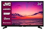 JVC Fernseher 24 Zoll Android Smart TV HD-Ready Fernseher, HDR TV mit Triple-Tuner, LED TV LT-24VAH3455