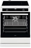 AEG Standherd mit Induktions-Kochfeld 60 cm/SteamBake – mit Feuchtigkeitszugabe/Hob²Hood/Touch-Bedienung/Grillfunktion/Display mit Uhr/Kindersicherung/A / CIB6644BBW