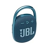 JBL CLIP 4 Bluetooth Lautsprecher in Blau – Wasserdichte, tragbare Musikbox mit praktischem Karabiner – Bis zu 10 Stunden kabelloses Musik Streaming