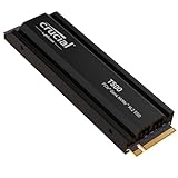 Crucial T500 1TB PCIe Gen4 NVMe M.2 Interne Gaming SSD mit Kühlkörper, bis zu 7300MB/s, Playstation 5 (PS5) kompatibel + 1 Monat Adobe CC alle Apps - CT1000T500SSD5