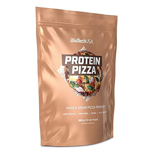 BioTechUSA Protein Pizza, Vegan pizzateigpulver, reich an Proteinen und Ballaststoffen, mit Oregano, 500 g, Vollkorn