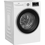 Beko B3WFU59415W2 b300 Waschvollautomat, 9 kg, Waschmaschine, Restzeitanzeige, 1400 U/min, Dampffunktion, AddXtra-Nachlegefunktion, Bluetooth, StainExpert, Hygiene+ allergikergeeignet, Weiß