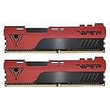Patriot Memory Viper Elite II DDR4 32GB (2x16GB) 3600MHz Gaming Arbeitsspeicher KIT Schwarz/Rot