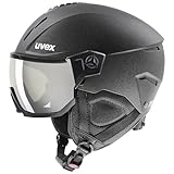 Uvex Unisex Skihelm, Kunststoff, schwarz matt, 59-61 cm