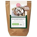 Bauernbrot Bio Backmischung - Brotbackmischung für Sauerteigbrot - Brot mit Sauerteig backen Brotbackautomaten geeignet - Bake with Love - (1er Pack)