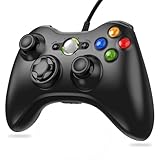 Lunriwis Xbox 360 Controller, Xbox 360 Gamepad, PC Gaming Joystick (mit USB Kabel) für Microsoft Xbox 360 und PC (Windows 7/8/10/XP)