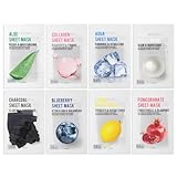 [PAKET VON 8] EUNYUL Purity Blattmaskenpaket 8 Typen 22 ml x 8 Stück Koreanische Hautpflege für alle Hauttypen