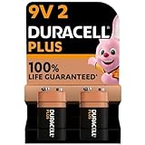 Duracell - Batterien 9 V Plus, 2 Stück, 6LR61 MX1604, Black, Lot de 2