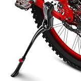 LYCAON Fahrradständer 24-29 Zoll, Aluminiumlegierung Einstellbarer Universal Fahrrad Ständer mit Rutschfestem Gummifuß, Seitenständer für Mountainbike/Rennräder/Trekkingrad/Ebike