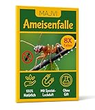 Ameisenfalle mit Spezial-Lockstoff – 8X Stück – Klebefalle zur Überwachung – Umweltbewusst & Giftfrei Ameisenköder Dose – Große und stark haftende Klebefläche – Umweltfreundlich & Haustiergeeignet
