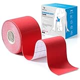 YANGTSUNG Kinesiotapes, 1 Kinesiologie Tape Rollen(5m x 5cm), Profi Physio Tape, Wasserfestes und Elastisches Sport Muskel Tapes, Medizinisches Tape für Schulter, Knieschmerzen, Ellenbogen, Schulter