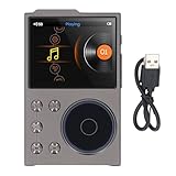 Digitalmusik Player Bluetooth 5.3 Lustloses DSD FLAC HD HiFi Tragbarer MP3 -Player, Zink -Legierungs -Chassis, 2,4 -Zoll -HD -Display, Erweiterbare Speicheroptionen,