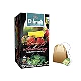 Dilmah® | Schwarzer Tee Mango und Erdbeere | Schwarzer Tee Ceylon Aromen Tropische Früchte - 1 x 20 Teebeutel (40 g)