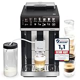 KKT KOLBE Kaffeevollautomat mit Milchbehälter, Milchschaumdüse und Zubehör, 2 Tassen Funktion, 15 Bar, 7-stufiges Mahlwerk, Touchscreen, Automatische Reinigung, 7 Getränke Barista One