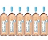 Grand Sud - Alkoholfreier Roséwein, Frischer und fruchtiger Merlot Rosé (6 x 1 L)