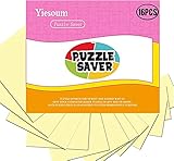 Yiesoum 16 Super Puzzle Kleber transparent, Puzzle Saver, Puzzle Folie selbstklebend, Puzzle Saver can fix The Puzzle, Optimal für 2 x 1000 Teile oder 4 x 500 Teile Puzzle (16)