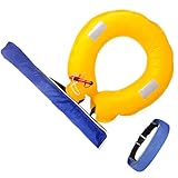 Aufblasbarer Schwimmgürtel, manuell, aufblasbar, sichere Ausrüstung, Anti-Ertrinken, schnelles Aufblasen für Wassersport, Kajakfahren, Bootfahren, Angeln, Schnorcheln