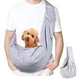 Hundetragetasche, Tragetasche Hund, Tasche für Hunde, Tragetuch Hund, Hundetragetuch, Hunde Tragetuch, Anwendbar auf Spaziergänge und Aktivitäten Im Freien Mit Haustier, Tragekraft Bis 15 Pfund (M)