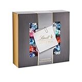 Lindt Schokolade LINDOR Home Office Box | 933 g | Ca. 74 Kugeln mit zartschmelzender Füllung, Sorten: Milch, Dark 45%, Erdbeer-Sahne, Cocos, Stracciatella | Pralinengeschenk | Großpackung