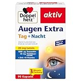 Doppelherz Augen Extra Tag + Nacht - Mit Lutein, Zeaxanthin - 5 Vitamine plus Folsäure - 90 Kapseln