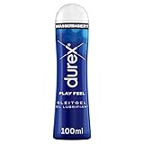 Durex Play Feel Gleitgel – Wasserbasiertes Gleitmittel für angenehme Gleitfähigkeit, sanft & pH-freundlich – 100 ml (1 x 100 ml)