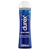 Durex Play Feel Gleitgel – Wasserbasiertes Gleitmittel für angenehme Gleitfähigkeit, sanft & pH-freundlich – 100 ml