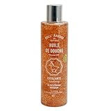 Label Provence Nature - Peeling-Duschgel mit Eselsmilch, Arganöl und Kokosöl, feuchtigkeitsspendend und weich, Monoi-Duft, 250 ml