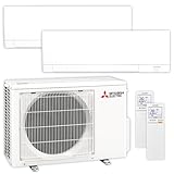 Mitsubishi by ThermoFLUX Multisplit Klimaanlage Set | MSZ-AY | 2,5 kW + 2,5 kW