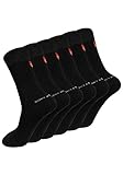 ZAKASA Bambus Socken Herren Business: Anti Schweiß Socken Männer Bambus Gegen Schweißfüße Anzug Socken Weich Atmungsaktive Antibakterielle Geruchshemmend 43-46 Schwarz-6 Paare