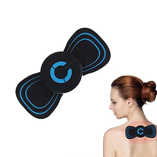 ZYNCUE Tragbares elektrisches Nackenmassagegerät, Automatischer Massageverstärker, Elektromagnetisches Wellen Beinmassagegerät, Rücken Halswirbel Stimulator Massagegerät, Packung mit 2