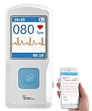 newgen medicals EKG für Zuhause: Mobiles medizinisches EKG-Messgerät mit PC-Software und App (EKG Gerät, Mobiles EKG Gerät, Geschenkideen)