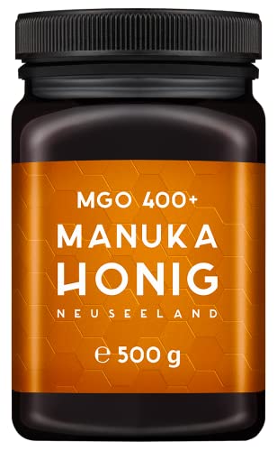 MELPURA Manuka-Honig MGO 400+ 500g aus Neuseeland mit zertifiziertem, natürlichem Methylglyoxal-Gehalt – Laborgeprüft, verifizierte Herkunft, fairer Handel direkt vom Erzeuger