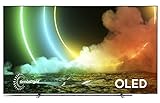 Philips 55OLED706/12 139 cm (55 Zoll) Fernseher (4K UHD, OLED, HDR10+, Dolby Vision & Atmos, 3-seitiges Ambilight, Smart TV mit Google Assistant, Works with Alexa, Triple Tuner, mattgrau)
