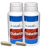 BestProvita Diabetin Kapseln (2 x 60 Diabetin Kapseln) – Natürliche Multivitamin Unterstützung bei Diabetes Typ 2, Blutzucker Senker und Diabetes Vitamine