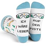 Ich Würde Lieber Ein Lustiges Socken Geschenke für Männer und Frauen - Auf Der Piste