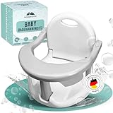 WOLKENGLÜCK® Badewannensitz Baby ab 6 Monate - ergonomischer Anti-Rutsch-Badesitz mit starken Saugnäpfen für Dusche oder Badewanne [belastbar bis 20 kg]