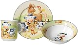 Kindergeschirr-Set Hoftiere, 3-teilig