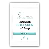 Forest Vitamin Marine Collagen 400 mg - 60 Kapseln - Hydrolysiertes Meereskollagen Typ 1(Fisch) - Gelenke, Knochen, Muskeln