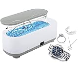 Ultraschallreinigungsgerät Brille Ultraschall Brillenreinigungsgerät Ultrasonic Sonic Cleaner Ultraschallbad 45000Hz Ultraschallreiniger Brille Für Reinigung Brillen Schmuck Uhren Zahnprothesen.
