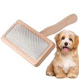Lunaobrik Hundepflegebürste - Extra lange flache Bürste für Hunde- und Katzenschneider | Hundepflege, sanfte Reinigungsbürste, Bürste