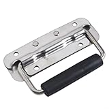 304 Edelstahl-Tragegriff mit federbelastetem Design und weichem Gummigriff für einfache Handhabung (120 mm)