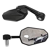 Motorrad Spiegel,Motorrad Spiegel E-GeprüFt(2 StüCk),Lenkerendenspiegel Aus Aluminiumlegierung, 360° Drehbarer Lenkerspiege FüR Quad Roller Moped Scooter Etc