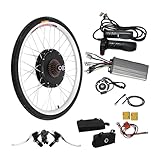 Ebike Umbausatz 26 Zoll Elektrofahrrad Nachrüstsatz Kit 48V 1000W E-Bike Hinterrad Conversion Kit