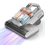 Fey Milbensauger für Matratzen, Milbenstaubsauger mit 273nm UV-Licht, 16KPA 500W Leistungsstark, 65 ℃ heißem Wind Staubmilben Sensor für Allergiker, Entfernt 99,9% Allergene von Betten Sofas Tierhaare