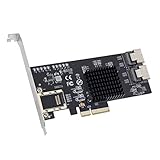 IO Crest 8 Port SATA III Non-RAID PCI-e x4 Controller-Karte unterstützt FreeNAS und ZFS RAID – inklusive Mini-SAS auf SATA Breack Out Kabel