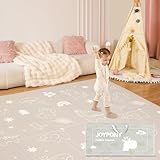 Joypony Krabbelmatte Baby, 120x120 CM Faltbare Spielmatte, Wasserdicht & Rutschfest, Baby Play Mat mit Tragetasche – Ideal für Babys & Kleinkinder