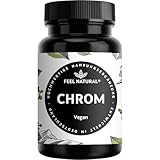 Chrom aus Chromium Picolinate – 365 Stück Jahresvorrat - hochdosierte 200 mcg Chrom Tabletten – vegan – in Deutschland entwickelt & laborgeprüft