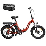 Fafrees Offizielles E-Bike, zusammenklappbar, 36 V/16 Ah, Elektrofahrrad für Damen, 3,0 Fat Bike für Herren, Stadt-Ebike, 90-120 km