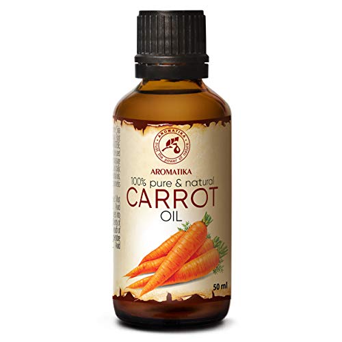Karottenöl 50ml - 100% Rein und Natürlich - Karotin Öl - Beste Pflegeöl für Haut - Haare - Körperpflege - Carotinöl